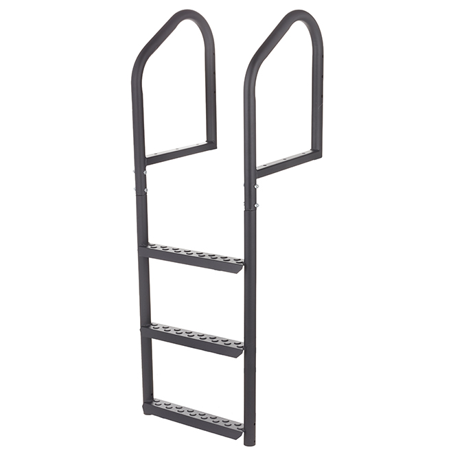 Dock Ladder - Steel - 19'' x 17'' x 54.5'' - Black
