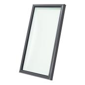 VELUX 22.5-in W x 46.5-in L Neutral Grey Aluminum and Tempered Glass Fixed Skylight