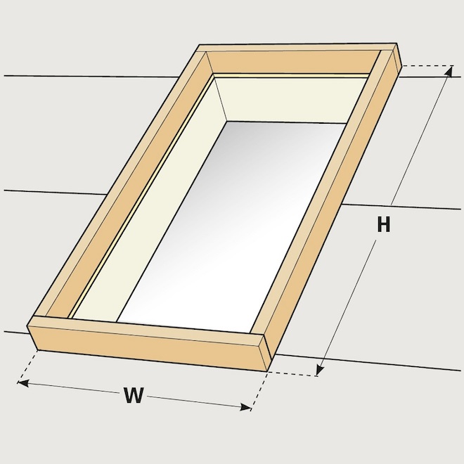 VELUX 22.5-in W x 46.5-in L Neutral Grey Aluminum and Tempered Glass Fixed Skylight