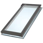 Velux Fixed Deck Mount Skylight - Grey - 46 1/4-in L x 23-1/4-in W
