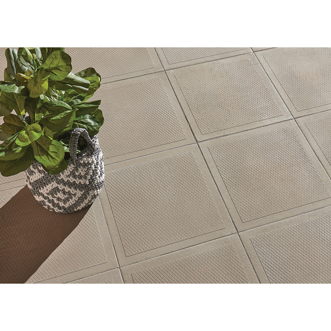 Dalle de béton Expocrete rectangulaire grise 30 po x 24 po x 2 po