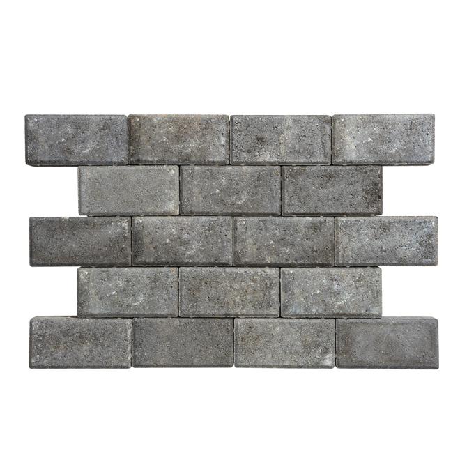 Oldcastle Cobble Lite Rectangle Paver Charcoal - 4 x 8 x 2-in