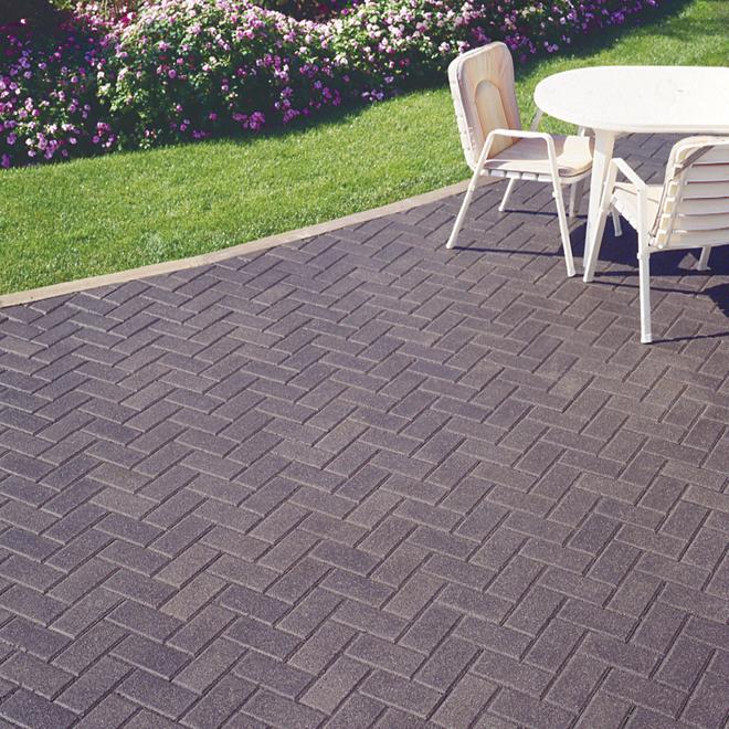 Oldcastle Cobble Lite Rectangle Paver Charcoal - 4 x 8 x 2-in