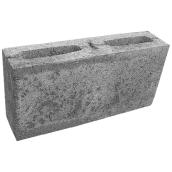 Decor Precast Standard Concrete Block Grey 4-in x 16-in x 8-in
