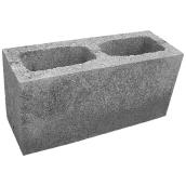 Decor Precast Standard Concrete Block - Grey - Uniform Shape - 6-in L x 16-in W x 8-in H