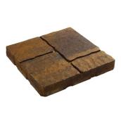 Oldcastle Quadral Patio Slab - Cobblestone Style - Earth Blend - 16-in L x 16-in W x 2-in H