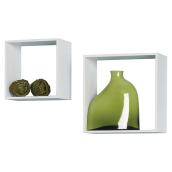Ensemble de 2 cubes à profil mince en MDF