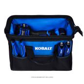 Sac à outils Kobalt de 12 po l. en polyester noir et bleu