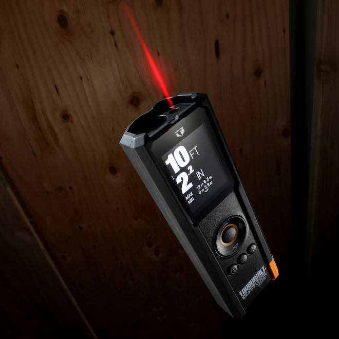 ToughBuilt Bluetooth Laser Distance Measurer 165-ft