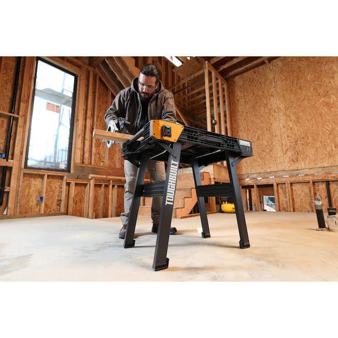 ToughBuilt QuickSet Portable Work Bench 2-ft W x 2-ft L x 31-in H with Measure Markings and Clamping Points