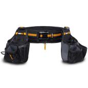 Ensemble ceinture à pochettes ClipTech Toughbuilt pour outils avec 27 pochettes et anneaux, 3 pièces