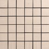Mono Serra Italia Zen Porcelain Mosaic Tiles in Cream with Straight Edges