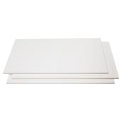 Carreaux de porcelaine de Mono Serra, gris, bordure rectifiée, blanc lustré, 24 po L. x 12 po l.