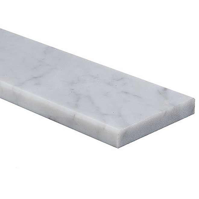 Verital Carrara Bianco 36-in x 3.5-in Marble Sill