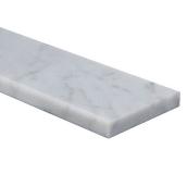 Seuil de marbre Verital Carrara, 36 po x 4,5 po, bianco