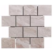 Mosaïque de porcelaine « Alpine » 12 x 12 po - Beige