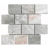 "Alpine" Porcelain Mosaic Tile 12" x 12" - Stone