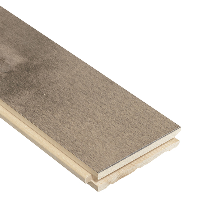 Plancher de bois franc Mono Serra, merisier, gris beige, 3/4 po p. x 3 1/4 po l.