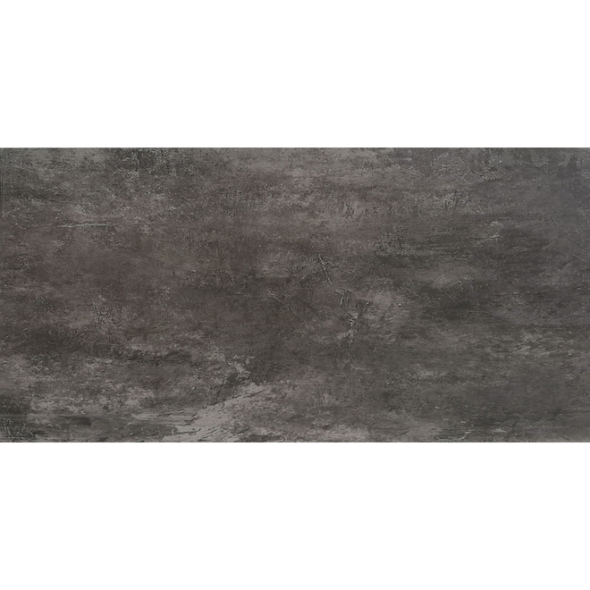 Mono Serra Crust Porcelain Tile - 12-in x 24-in - Anthracite - 8/Box