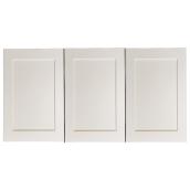 Landon & Co ELITE 54-inch W x 23-inch H x 16-inch D Assembled Laundry Cabinet 3 Doors Shaker Style White