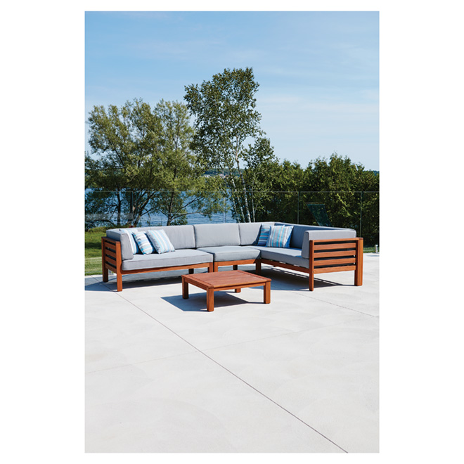 Patio Corner Sofa Kingsbury Eucalyptus 2668700006 Rona