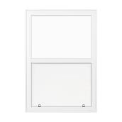 Fenêtre à guillotine simple Supervision PVC blanc 36 x 48 po