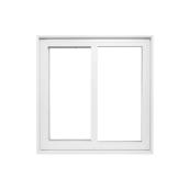 Supervision Single Hung Window - White - PVC Cladding - 24-in W x 24-in H