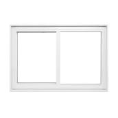 Supervision Single Sliding Window - White - PVC Cladding - 34-in W x 22-in H