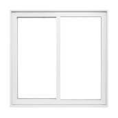 Supervision Single Sliding Window - White - PVC Cladding - 36-in W x 36-in H