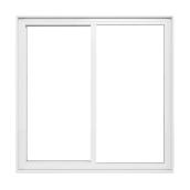 Supervision Single Sliding Window - White - PVC Cladding - 48-in W x 48-in H