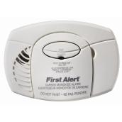First Alert Battery-Operated Carbon Monoxide Alarm - Plastic - White