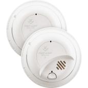 First Alert Ionization Smoke Alarms with Battery Backup - Hardwired - 120 V - 2-Pack