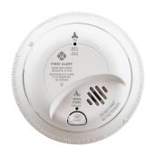 BRK White Plastic Smoke and Carbon Monoxide Detector with Battery Backup