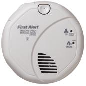 First Alert Smoke and Carbon Monoxide Detector with Battery Backup - Hardwired - 120 V - White