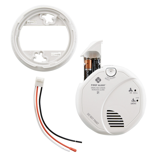 Fiux FXC-2 Détecteur combiné connectable - Détecteur de fumée et détecteur  de monoxyde