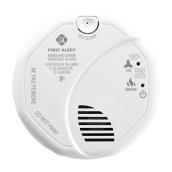 BRK Smoke and Carbon Monoxide Detector with Voice Alert - Hardwired - 120 V - White