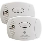 First Alert 2-Pack White Plastic Plug-In Carbon Monoxide Alarm