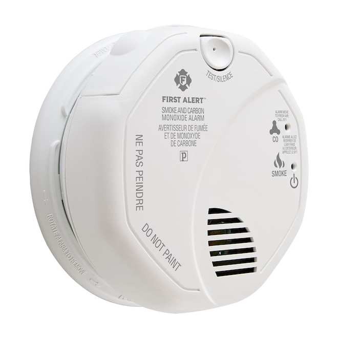 First Alert Hardwired 120 V White Smoke and Carbon Monoxide Detector with Battery Backup