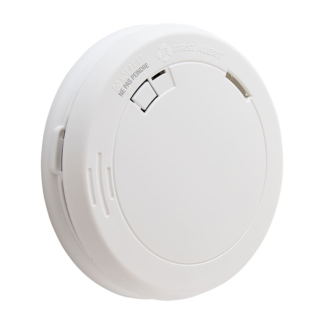 BRK Smoke Alarm Low-Profile Slim Design with 10-Year Battery - White