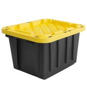 Ramtuff Strong Box 45-L Black and Yellow Plastic Storage Box