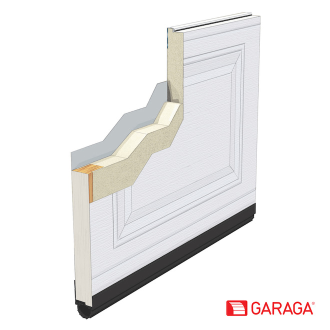 Garaga 9-ft x 7-ft White Steel Classic Garage Door