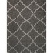 Carpette à poil court saule 2 x 3 pi Harlow de Roomio, polypropylène, motifs géométriques, antidérapant