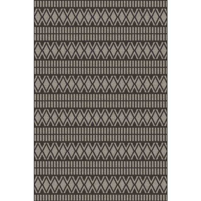 Roomio Aztec Indoor Polypropylene Rug of 48 x 72-in - Dark Elm