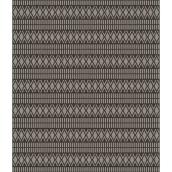 Tapis d'intérieur en polypropylène Aztec Roomio 72 x 84 po, orme foncé