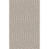 Tapis d'intérieur en polypropylène Gema Roomio 20 1/2 x 32 po, rivage beige