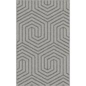 Roomio Gema Indoor Polypropylene Rug of 20 1/2 x 32-in - Silver Iron