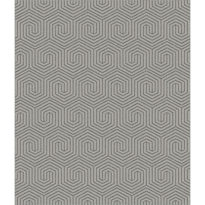 Tapis d'intérieur en polypropylène Gema Roomio 72 x 84 po, fer argent