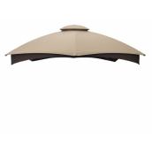 Allen + Roth Replacement Canopy Top for Gazebo - 10-ft x 12-ft - Polyester - Brown