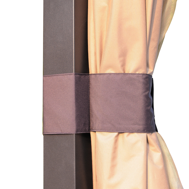 allen + roth Replacement Curtain for Gazebo - Polyester - Brown