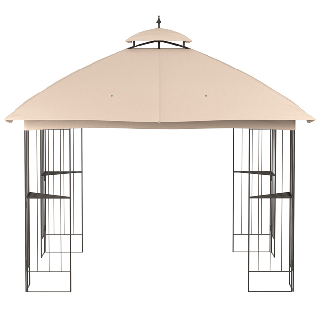 Style Selections 10-ft x 10-ft Tan Gazebo